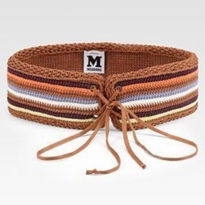 Missoni crochet belt